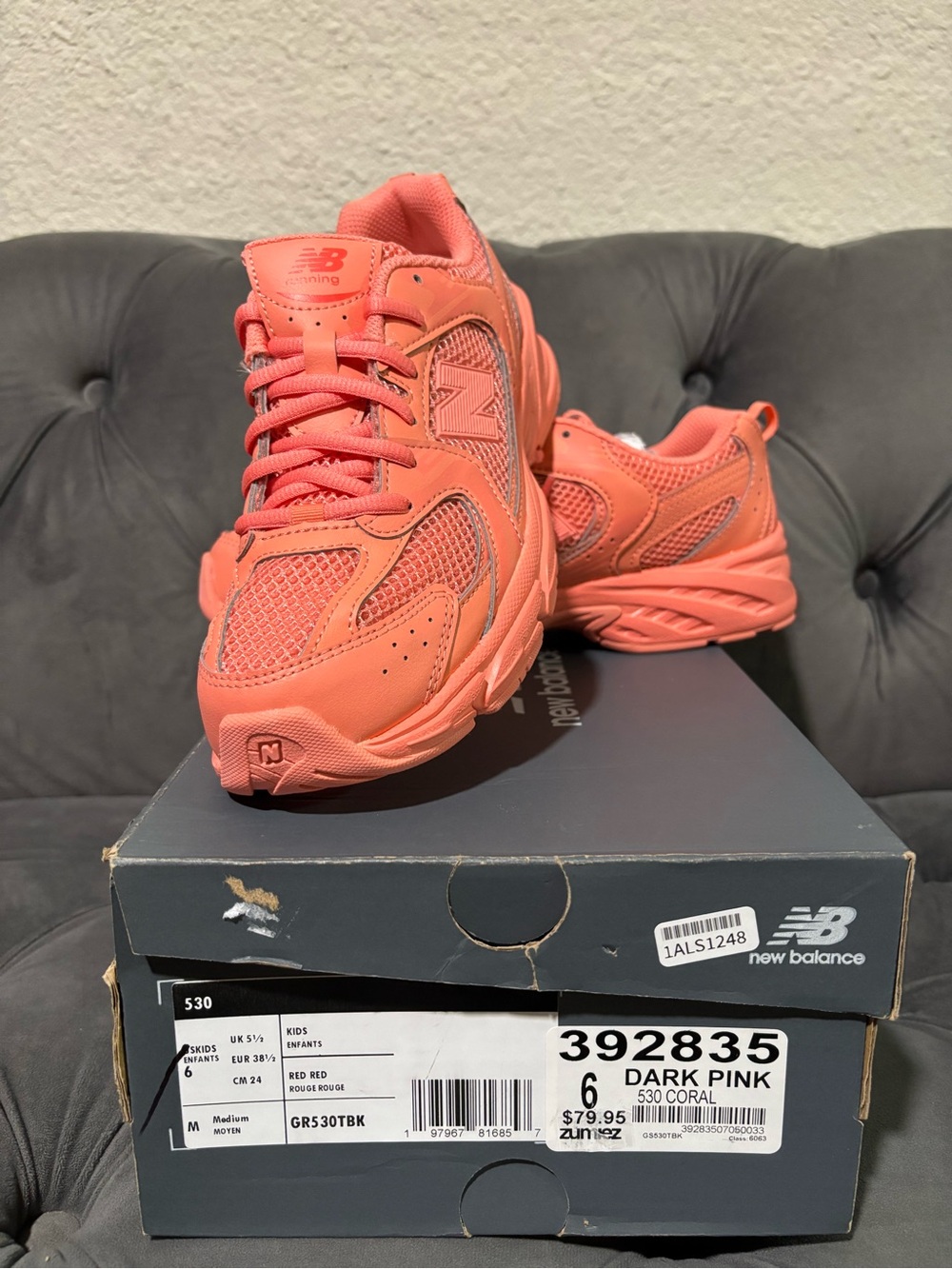 New Balance Coral Pink Women's Sneakers - 530 Style
